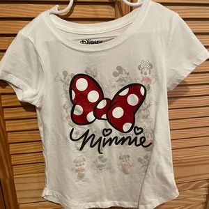 Girls’ Minnie Mouse Bow Shirt T- Shirt Size Small